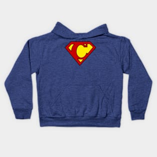 Superhero Symbol Letter C Kids Hoodie